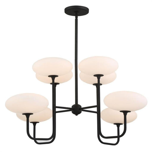 Parker 8 Light Black Forged Chandelier