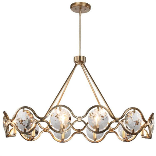 Quincy 10 Light Distressed Twilight Chandelier