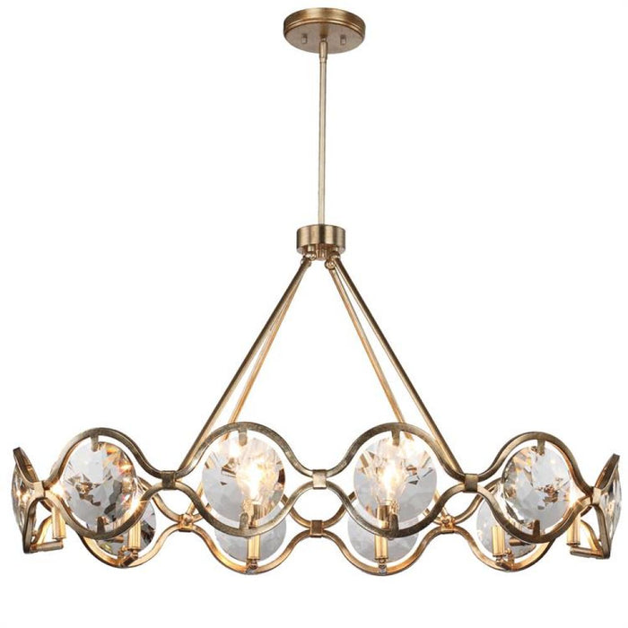 Quincy 10 Light Distressed Twilight Chandelier