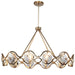 Quincy 10 Light Distressed Twilight Chandelier