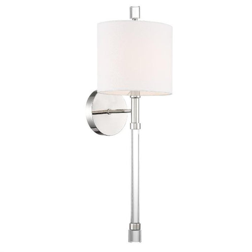 Rachel 1 Light Polished Nickel Wall Sconce