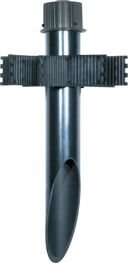 2" PVC MOUNT POST W/BLACK CAP