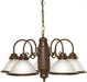 5 LIGHT 22" CHANDELIER