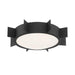 Solas 3 Light Black Forged Ceiling Mount