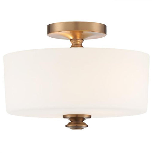 Travis 2 Light Vibrant Gold Ceiling Mount