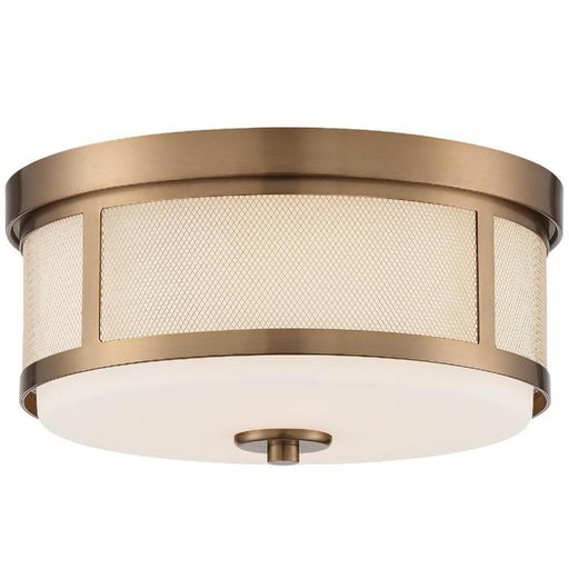 Trevor 2 Light Vibrant Gold Ceiling Mount