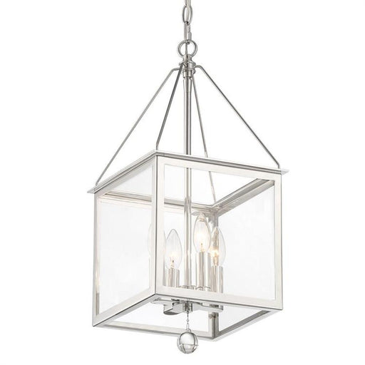 Weston 4 Light Polished Nickel Lantern