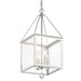 Weston 4 Light Polished Nickel Lantern