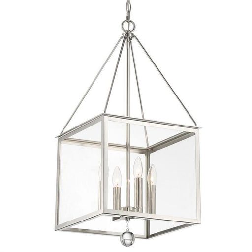 Weston 4 Light Polished Nickel Lantern