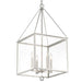 Weston 4 Light Polished Nickel Lantern