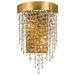 Winham 2 Light Antique Gold Crystal Wall Mount