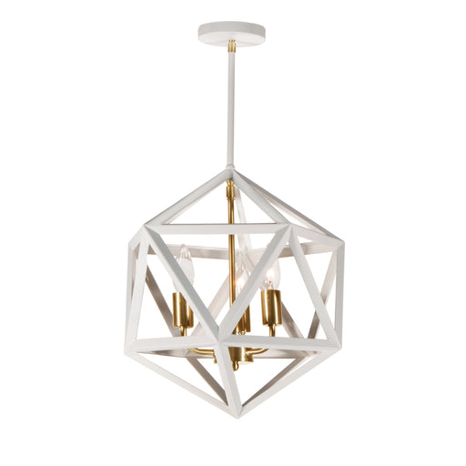 3LT Chandelier, WH/VB