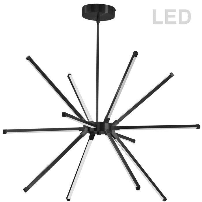 60W Chandelier MB w/ WH Acrylic Diffuser