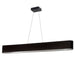 30W Horiz Pendant, Jtone BLK/SLV shade, MB