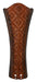 22" Concave Carved Blade W/Woven Bamboo: Walnut