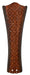 26" Concave Carved Blade W/Woven Bamboo: Walnut