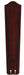 26" Carved Bulge Frame Wood Blade Set - 5, Dark Cherry