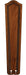 26" Carved Bulge Frame Wood Blade Set - 5, Rich Cognac