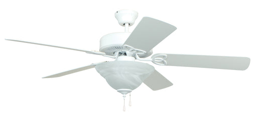 52" Ceiling Fan w/Blades & Alabaster Bowl Light Kit