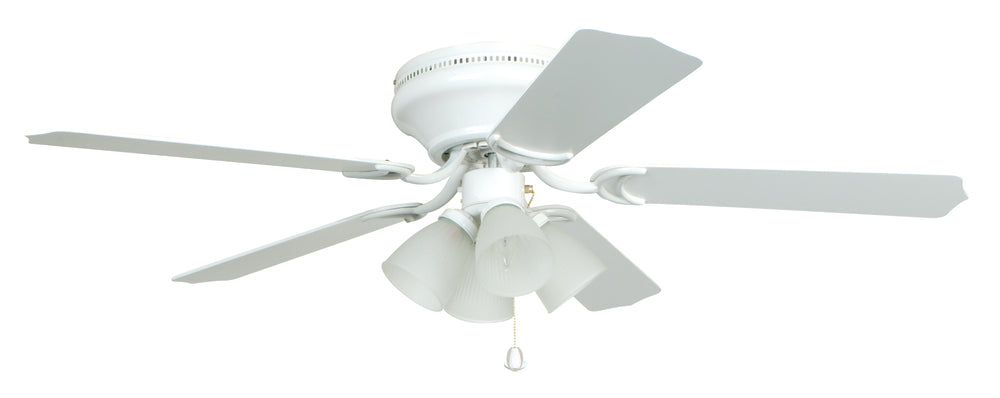 52" Hugger Ceiling Fan w/Blades & 4 Light Kit