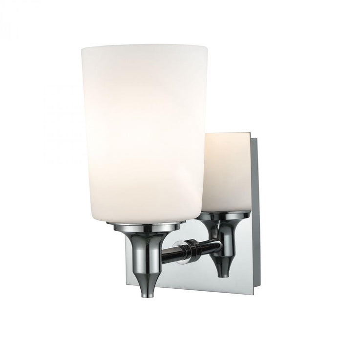 Alton Road 1-Light Vanity Lamp in Chrome with Opal Glass