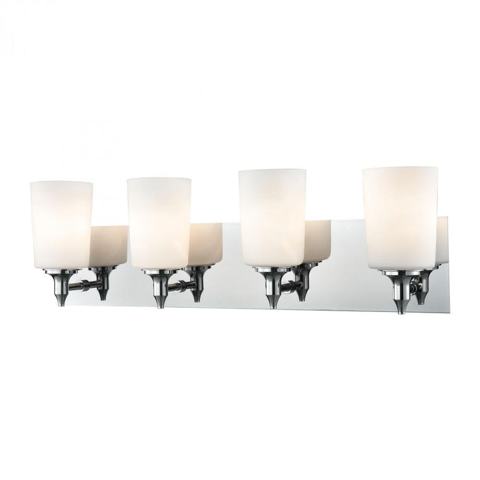 Alton Road 4-Light Vanity Sconce in Chrome with Opal Glass