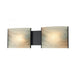 Pannelli 2-Light Vanity Sconce in Oil Rubbed Bronze with Hand-formed Honey Alabaster Glass