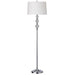 1LT Floor Lamp Cut Crystal Ball w/Wh Shd