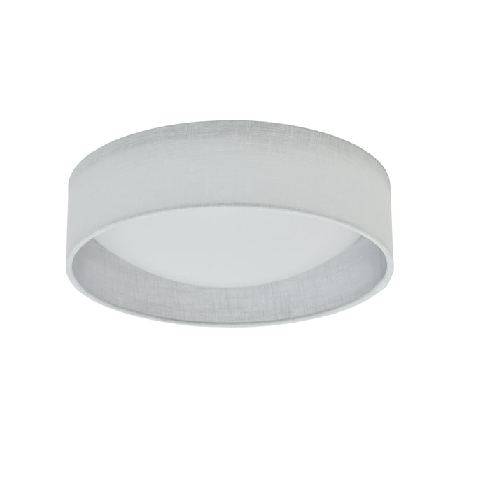 11" Flush Mount, White Shade