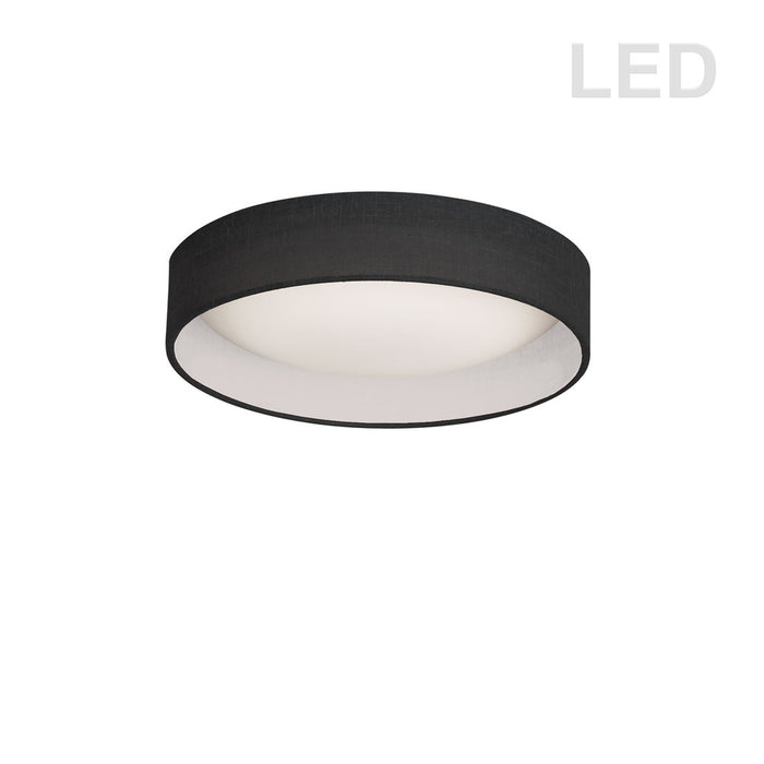 11" Flush Mount, Black Shade