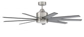 60" Ceiling Fan w/DC Motor, Blades, LED Light Kit