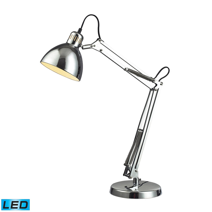 Ingelside Desk Lamp in Chrome with Chrome Shade - LED