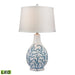 Sixpenny Blue Coral Table Lamp in White - LED