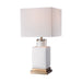 Small White Cube Table Lamp