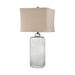 Hammered Grey Glass Table Lamp