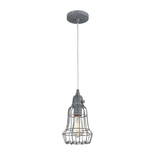 Squashcourt 1-Light Mini Pendant in Concrete