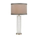 Chaufer Table Lamp in Polished Nickel and Clear