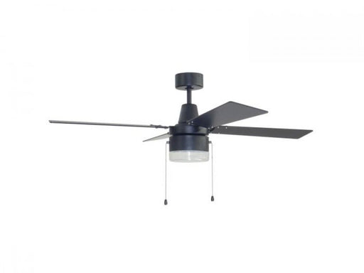 48" Ceiling Fan w/Blades & LED Light Kit, Clear Seeded