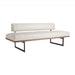 Tuck Bench Ivory Leather