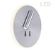 12W Wall sconce w/ 3W Reading Light SC/PC