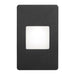 Black Rectangle In/Outdoor 3W LED Wal