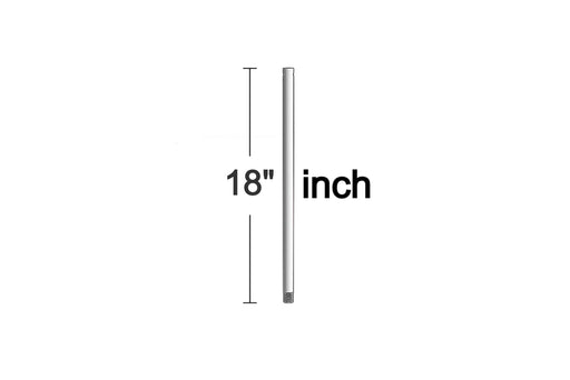 DOWNROD  1/2IN X18IN  P.NICKEL