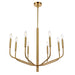 8LT Chandelier, AGB Finish