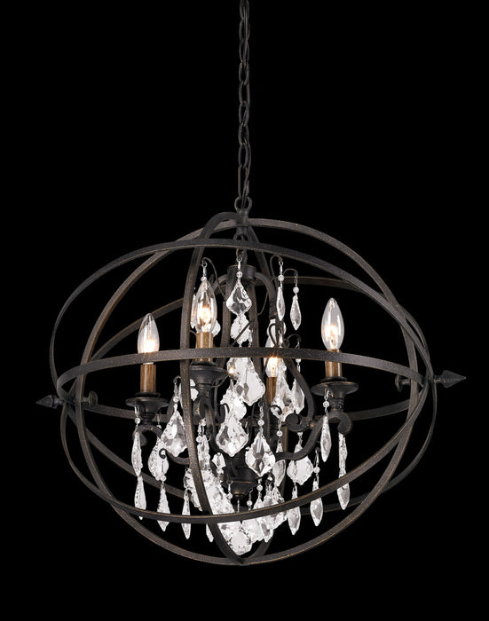 BYRON 4LT CHANDELIER MEDIUM