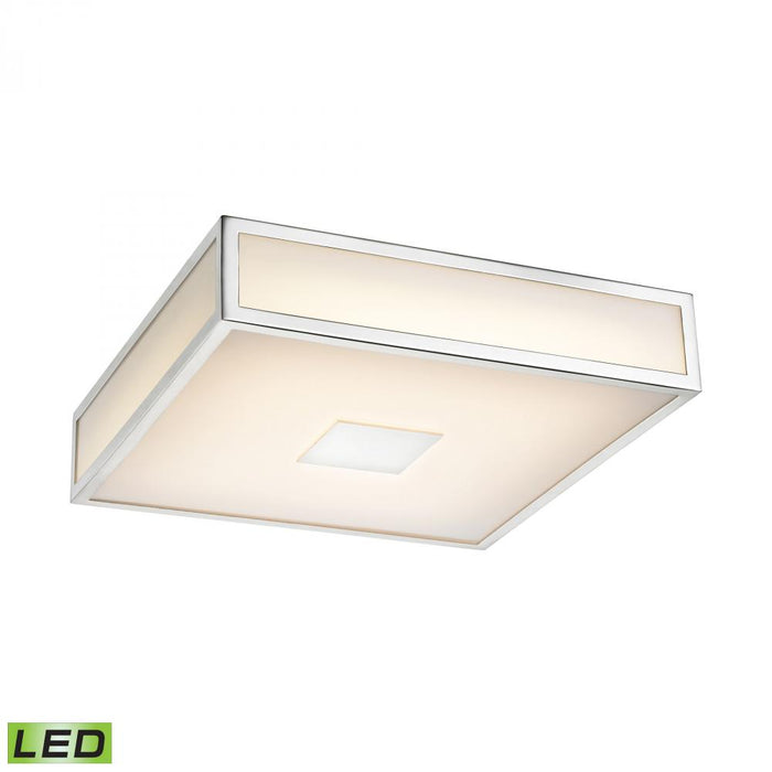 Hampstead 1-Light Flush Mount in Chrome with Opal White Acrylic Diffuser - Integrated LED