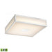 Hampstead 1-Light Flush Mount in Chrome with Opal White Acrylic Diffuser - Integrated LED