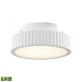 Digby 50-Light Flush Mount in Matte White with Opal White Glass Diffuser - Integrated LED