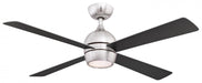 Kwad - 52" - Brushed Nickel with Light