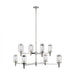 FLYNN 8L CHANDELIER PN