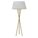 1LT Gabriela Floor lamp, JTone WHT/GLD, AGB